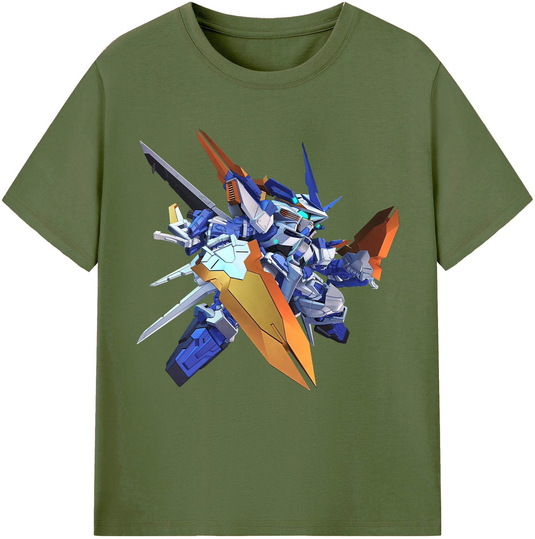 （画像用） 機動戦士ガンダム Mobile Suit Gundam 綿100％半袖Tシャツ（フロントプリント）